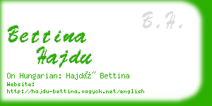 bettina hajdu business card