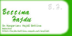 bettina hajdu business card